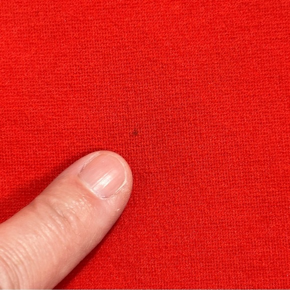 Janie and Jack red dress with adorable white trim, back bow, size 4, little girl - Picture 3 of 11